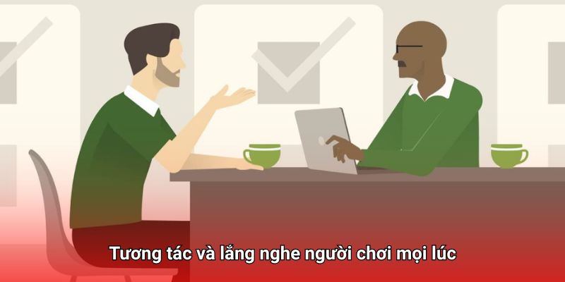 Tương tác với người chơi khi họ cần sự hỗ trợ